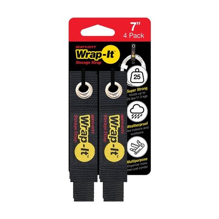 WRAP-IT Storage Strap 7" 4Pk 104-10BX